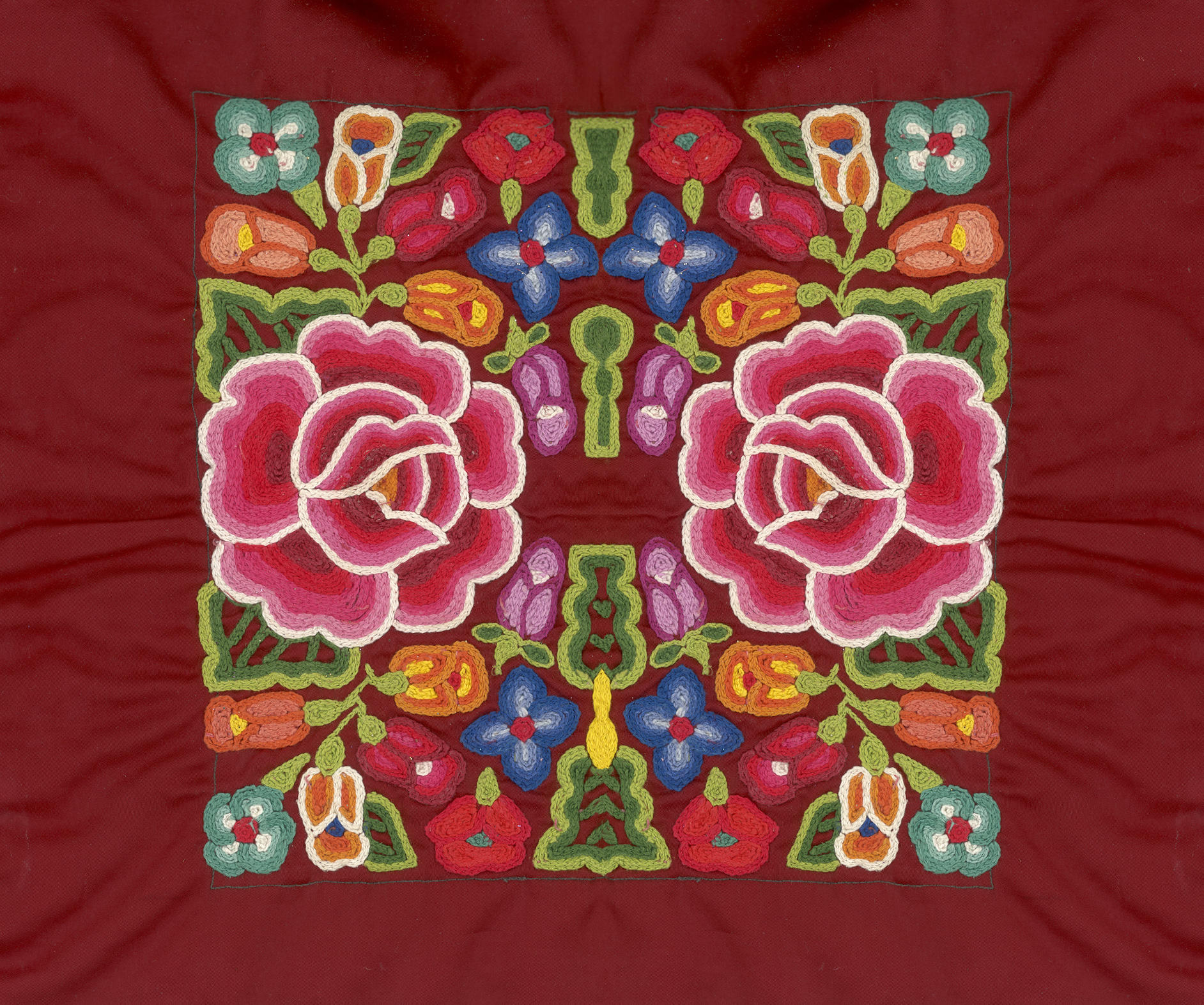 Oaxaca Huipil Maroon